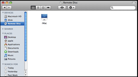 Find Shared Drive in Finder